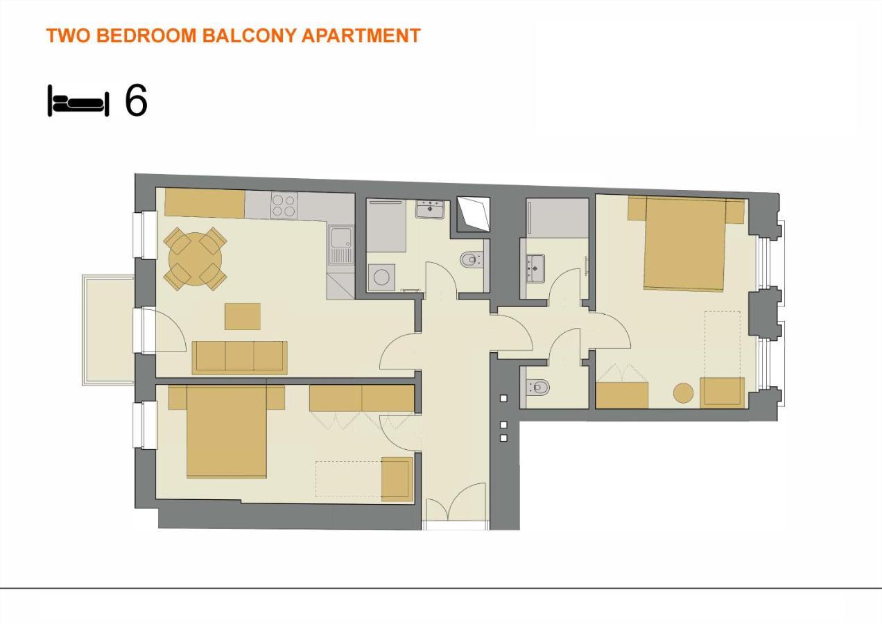 פראג Downtown Suites Rubesova מראה חיצוני תמונה