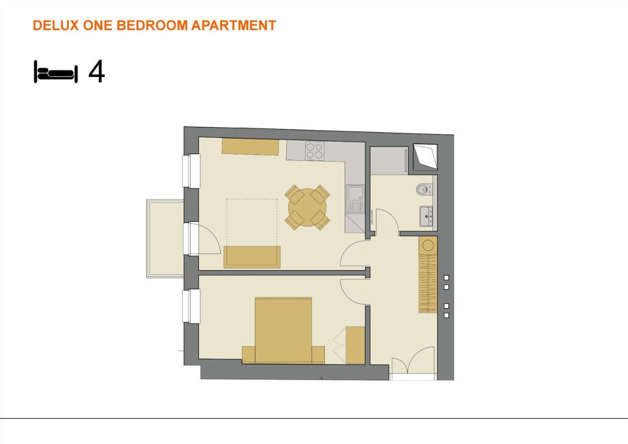 פראג Downtown Suites Rubesova מראה חיצוני תמונה